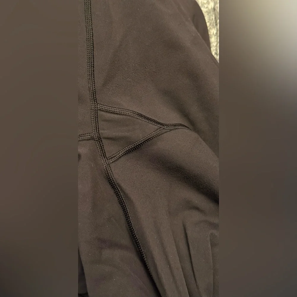 LULULEMON Speed Tight *Brushed Interlock Black Quilt Reflect Ruched Leg pants 8✨ - Picture 12 of 14